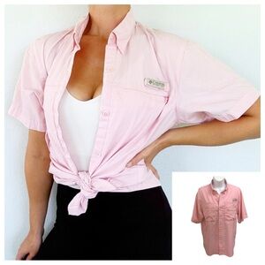 COLUMBIA TAMIAMI PFG SHORT SLEEVE BUTTON DOWN SHIRT • Sz M